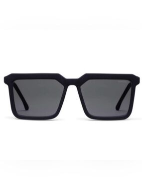 KOMONO Benicio CZ Black Rubber Sunglasses NEW